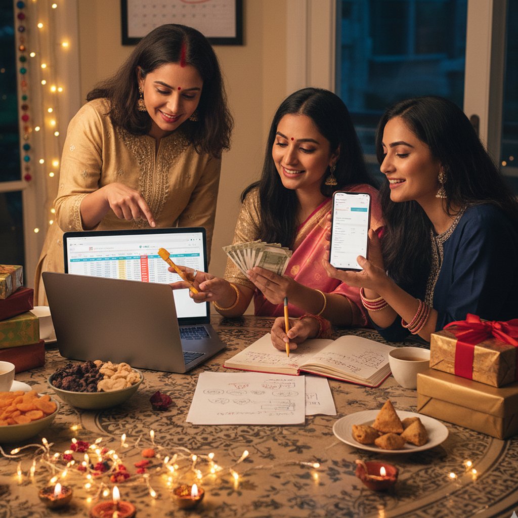 women budgeting Diwali